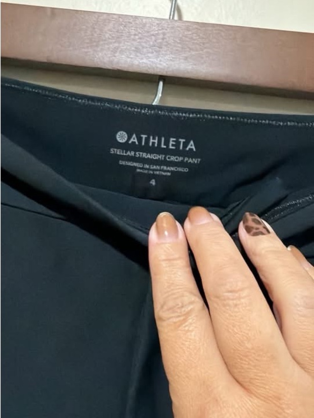 Athleta Black Stellar Straight Crop Pant